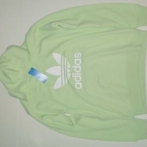 Adidas Originals Trefoil Hoodie  Semi Green Spark  NWT